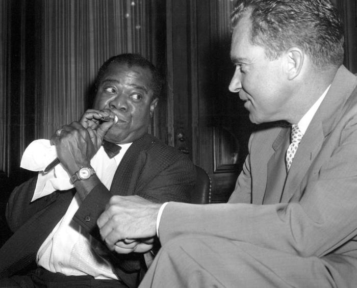 Richard nixon louis armstrong suitcase