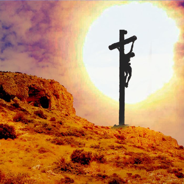 The low point of christ's humiliation is his crucifixion.